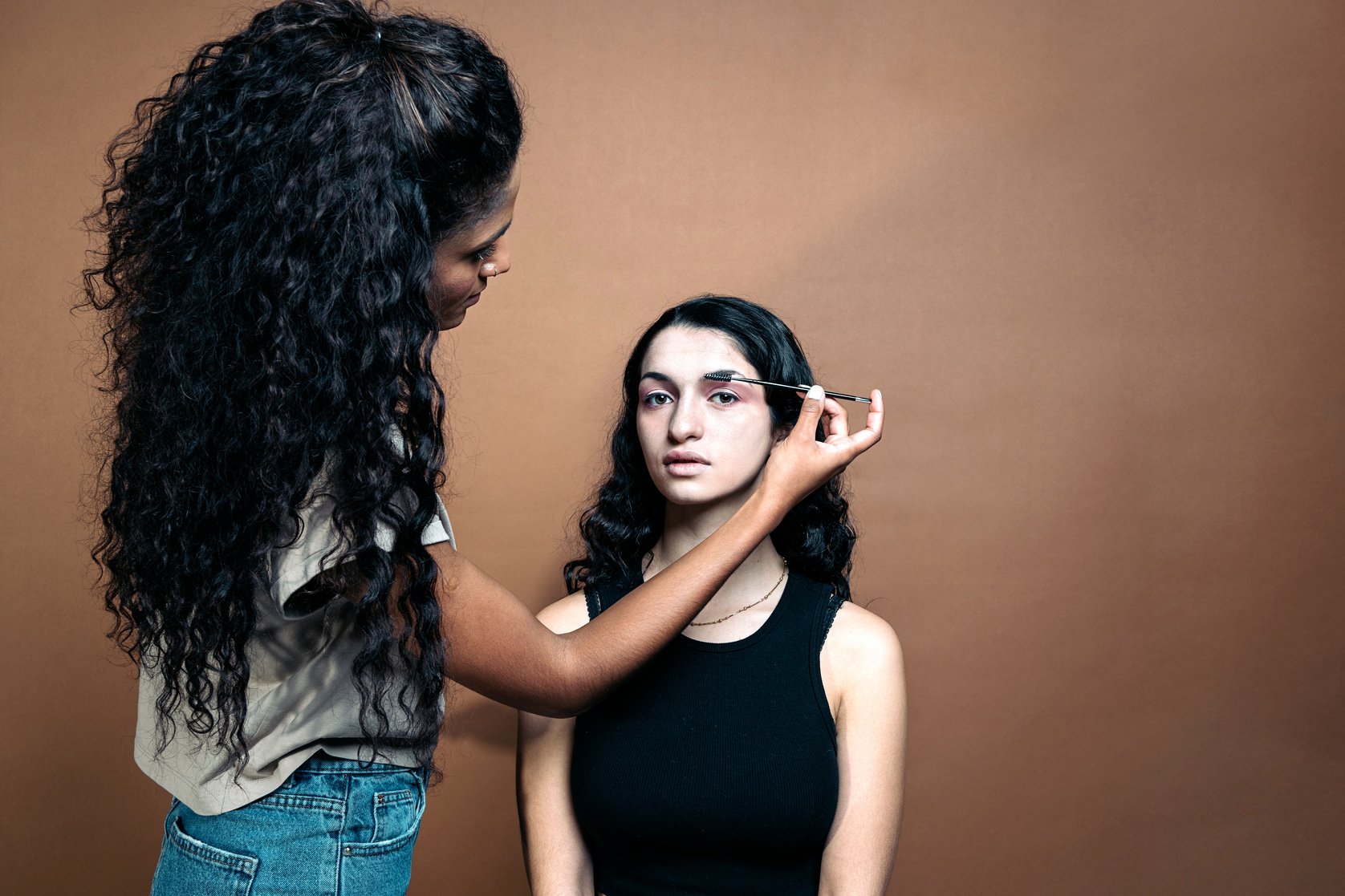 Female Make Up Artist in Studio